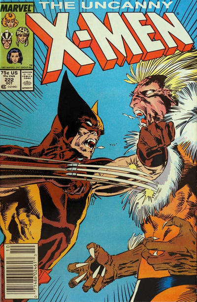 Cover for The Uncanny X-Men (Marvel, 1981 series) #222 [Newsstand]