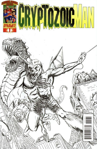 Cover for Cryptozoic Man (Dynamite Entertainment, 2013 series) #1 [Dynamite Exclusive Sketch Variant by Walt Flanagan]