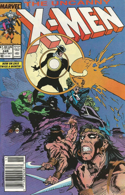 Cover for The Uncanny X-Men (Marvel, 1981 series) #249 [Newsstand]