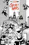 Cover Thumbnail for Secret Wars (2015 series) #1 [Chip Zdarsky Retailer Incentive Party Black and White Variant]