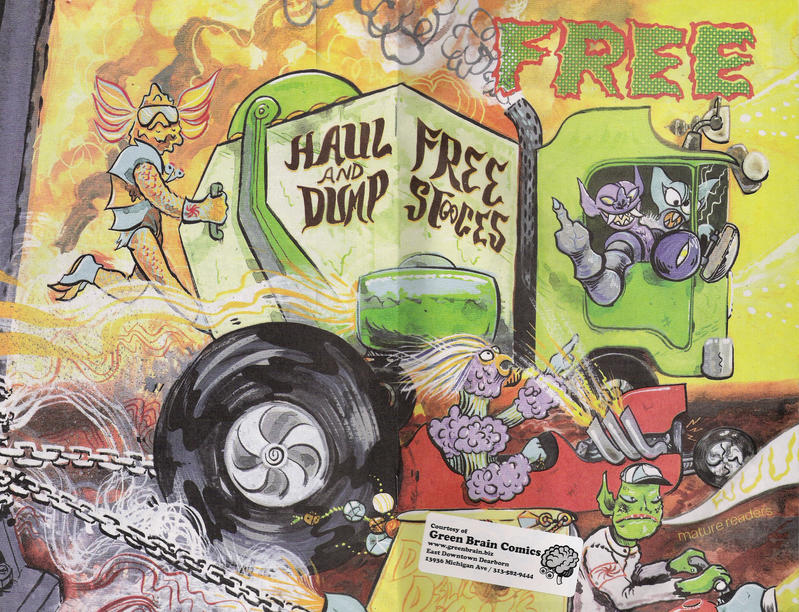Cover for Free Stooges (Sparkplug Books; Floating World Comics; Snakebomb Comix; Teenage Dinosaur, 2015 series) 