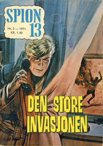 Cover for Spion 13 og John Steel (Serieforlaget / Se-Bladene / Stabenfeldt, 1963 series) #3/1971