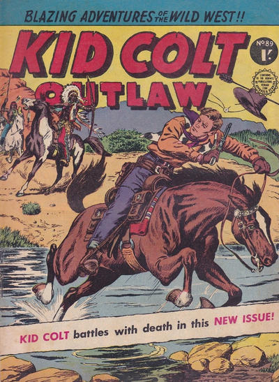 Cover for Kid Colt Outlaw (Horwitz, 1952 ? series) #89