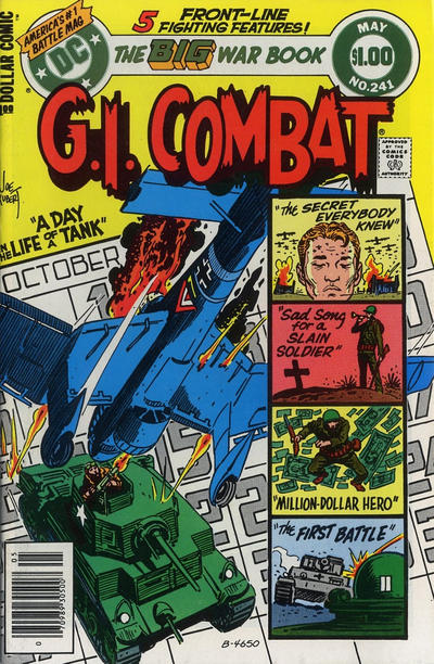 Cover for G.I. Combat (DC, 1957 series) #241 [Newsstand]
