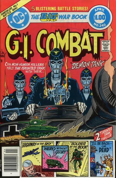 Cover for G.I. Combat (DC, 1957 series) #240 [Newsstand]