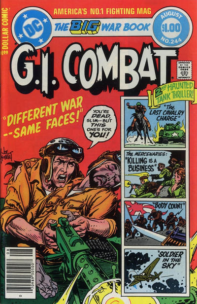 Cover for G.I. Combat (DC, 1957 series) #244 [Newsstand]