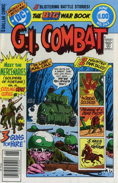 Cover for G.I. Combat (DC, 1957 series) #242 [Newsstand]