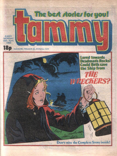 Cover for Tammy (IPC, 1971 series) #30 April 1983