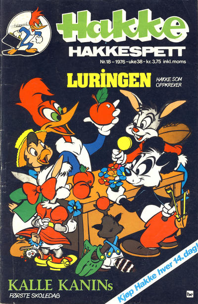 Cover for Hakke Hakkespett (Nordisk Forlag, 1973 series) #18/1976