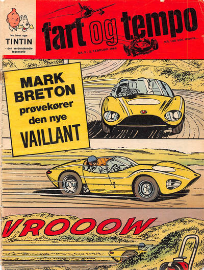 Cover for Fart og tempo (Egmont, 1966 series) #5/1968