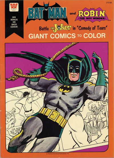 Cover for Batman and Robin the Boy Wonder Battle the Joker in "Comedy of Tears" [Giant Comics to Color] (Western, 1975 series) #1717