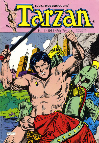 Cover for Tarzan (Atlantic Förlags AB, 1977 series) #11/1984