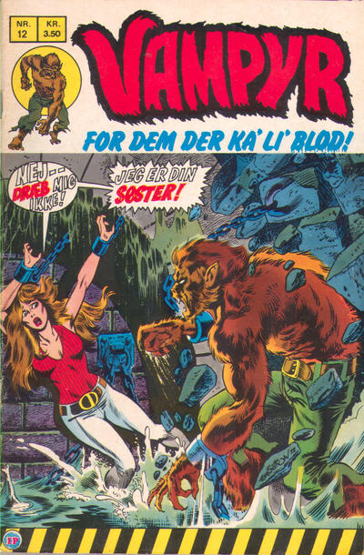 Cover for Vampyr (Interpresse, 1972 series) #12