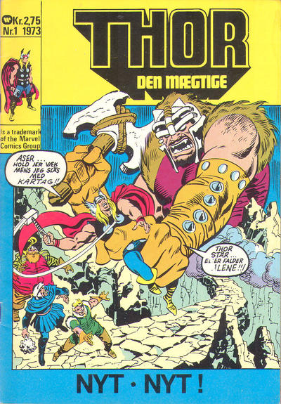 Cover for Thor den mægtige (Williams, 1973 series) #1/1973