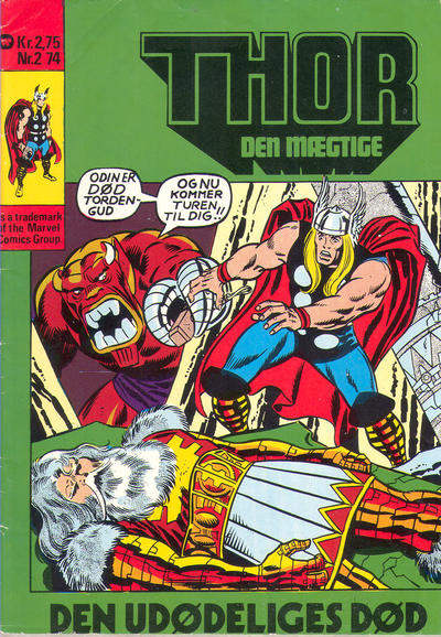 Cover for Thor den mægtige (Williams, 1973 series) #2/1974