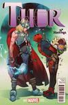 Cover Thumbnail for Thor (2014 series) #1 [Hastings Exclusive Deadpool Variant - Pasqual Ferry]