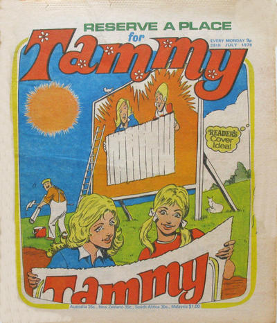 Cover for Tammy (IPC, 1971 series) #28 July 1979