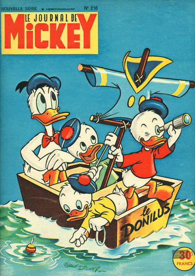 Cover for Le Journal de Mickey (Hachette, 1952 series) #216