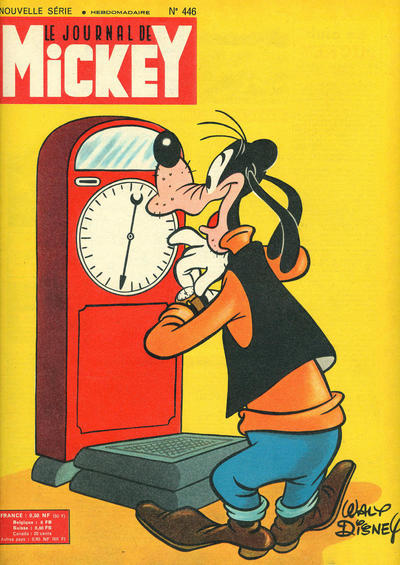 Cover for Le Journal de Mickey (Hachette, 1952 series) #446