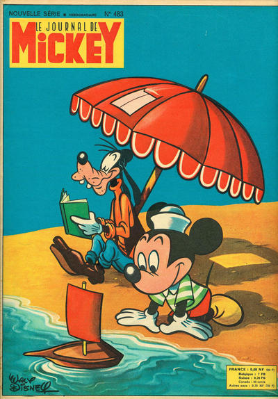 Cover for Le Journal de Mickey (Hachette, 1952 series) #483