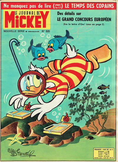 Cover for Le Journal de Mickey (Hachette, 1952 series) #535