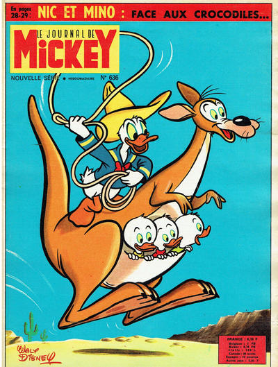 Cover for Le Journal de Mickey (Hachette, 1952 series) #636