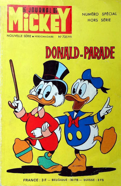 Cover for Le Journal de Mickey Numéro Spécial Hors Série (Hachette, 1966 series) #735 - Donald-Parade