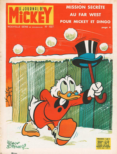 Cover for Le Journal de Mickey (Hachette, 1952 series) #1027