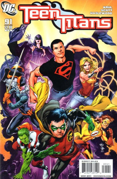 Cover for Teen Titans (DC, 2003 series) #91 [Ivan Reis / Joe Prado Cover]