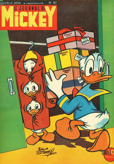 Cover for Le Journal de Mickey (Hachette, 1952 series) #187