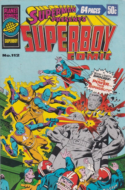Cover for Superman Presents Superboy Comic (K. G. Murray, 1976 ? series) #112