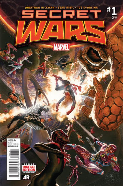 Cover for Secret Wars (Marvel, 2015 series) #1