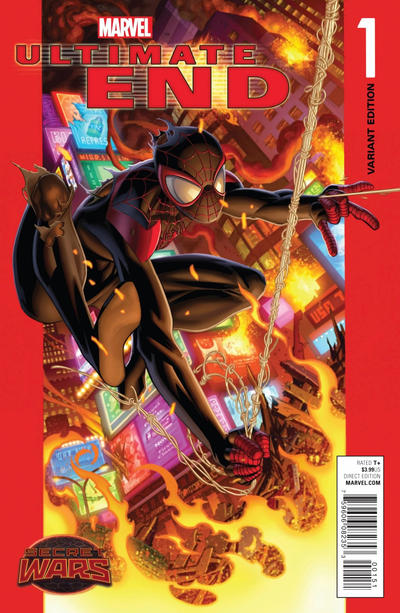 Cover for Ultimate End (Marvel, 2015 series) #1 [Mark Bagley Spider-Man Variant]