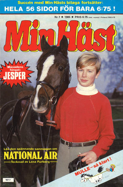Cover for Min häst (Semic, 1976 series) #7/1985