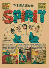 Cover Thumbnail for The Spirit (Register and Tribune Syndicate, 1940 series) #7/26/1942 [Newark NJ Star Ledger edition]
