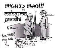 Cover Thumbnail for Mighty Mao!!! vs Mahatma Gandhi (Arborcides Press, 2014 series) 