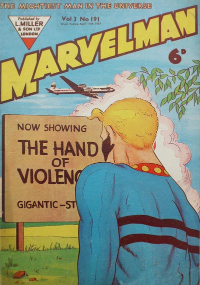 Cover for Marvelman (L. Miller & Son, 1954 series) #191