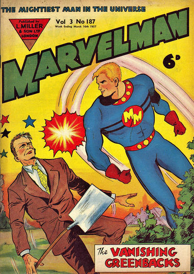 Cover for Marvelman (L. Miller & Son, 1954 series) #187