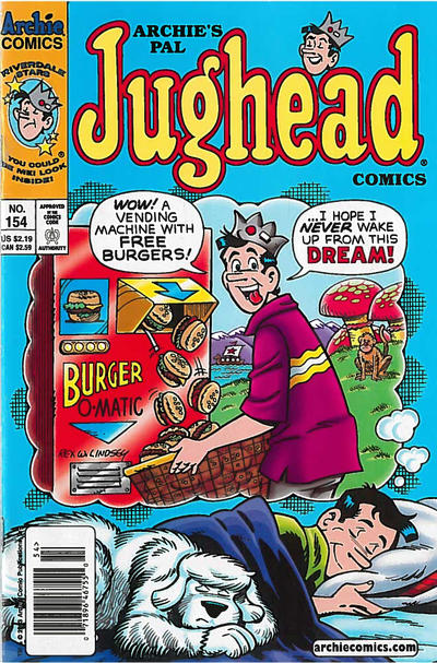 Cover for Archie's Pal Jughead Comics (Archie, 1993 series) #154 [Newsstand]