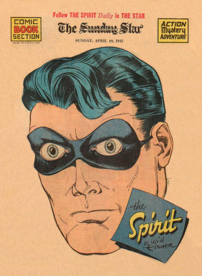 Cover for The Spirit (Register and Tribune Syndicate, 1940 series) #4/19/1942 [Washington DC Sunday Star edition]