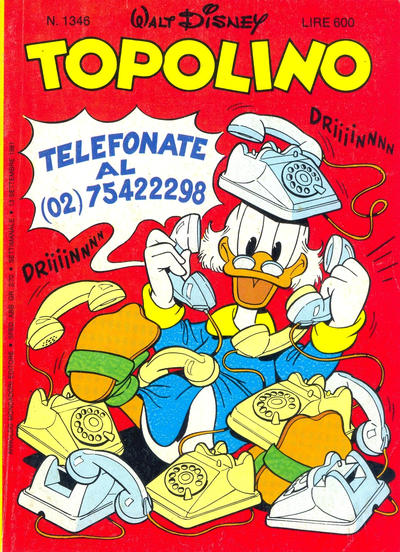 Cover for Topolino (Mondadori, 1949 series) #1346