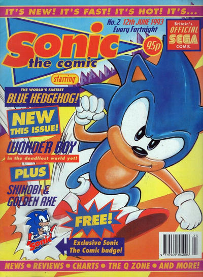 Cover for Sonic the Comic (Fleetway Publications, 1993 series) #2