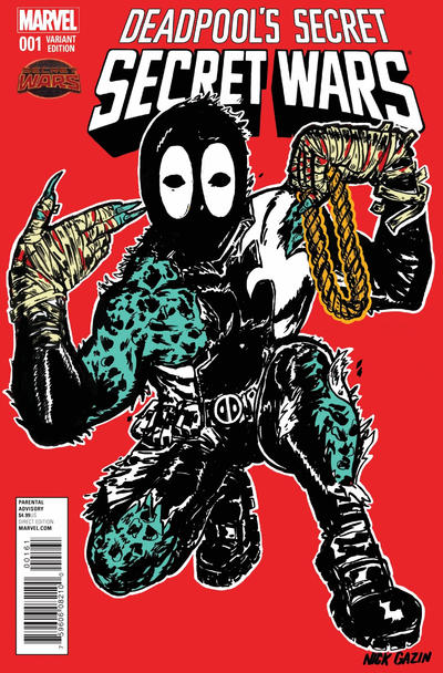 Cover for Deadpool's Secret Secret Wars (Marvel, 2015 series) #1 [Nicholas Gazin Album Artist Deadpool Variant]
