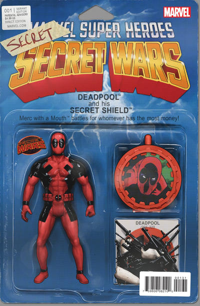 Cover for Deadpool's Secret Secret Wars (Marvel, 2015 series) #1 [John Tyler Christopher Action Figure (Deadpool)]
