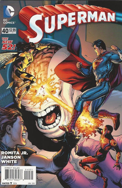 Cover for Superman (DC, 2011 series) #40 [Gary Frank Cover]