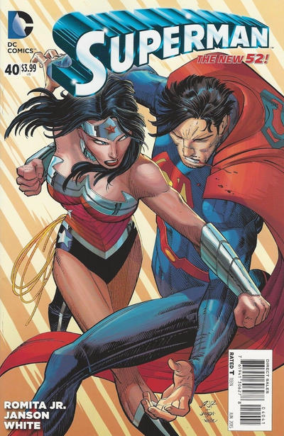 Cover for Superman (DC, 2011 series) #40 [John Romita Jr. / Klaus Janson Cover]