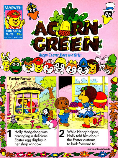 Cover for Acorn Green (Marvel UK, 1986 series) #28