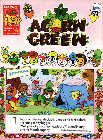 Cover for Acorn Green (Marvel UK, 1986 series) #34