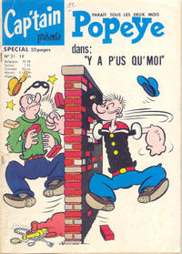 Cover Thumbnail for Cap'tain présente Popeye (spécial) (Société Française de Presse Illustrée (SFPI), 1962 series) #31