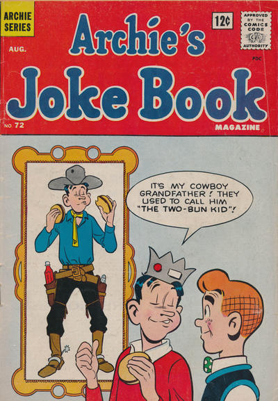 Cover for Archie's Joke Book Magazine (Archie, 1953 series) #72